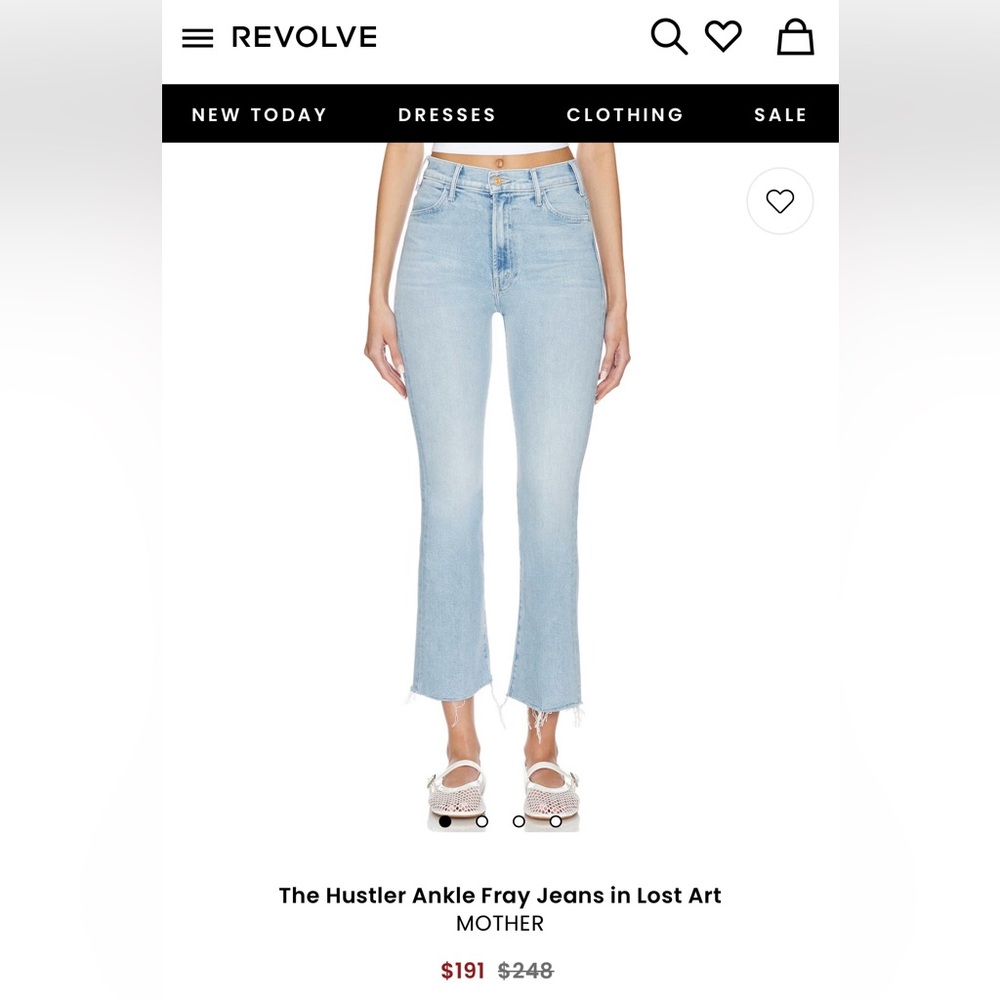 MOTHER hustler ankle fray